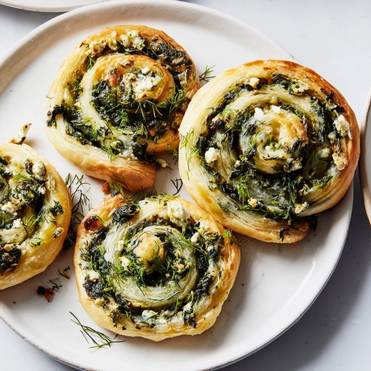 Savory Spinach Feta Pinwheels