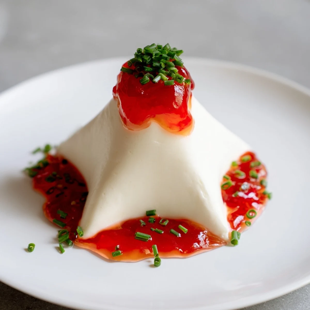 Cream Cheese and Pepper Jelly Star Appears as a Festive Appetizer star with a vibrant red jelly topping.