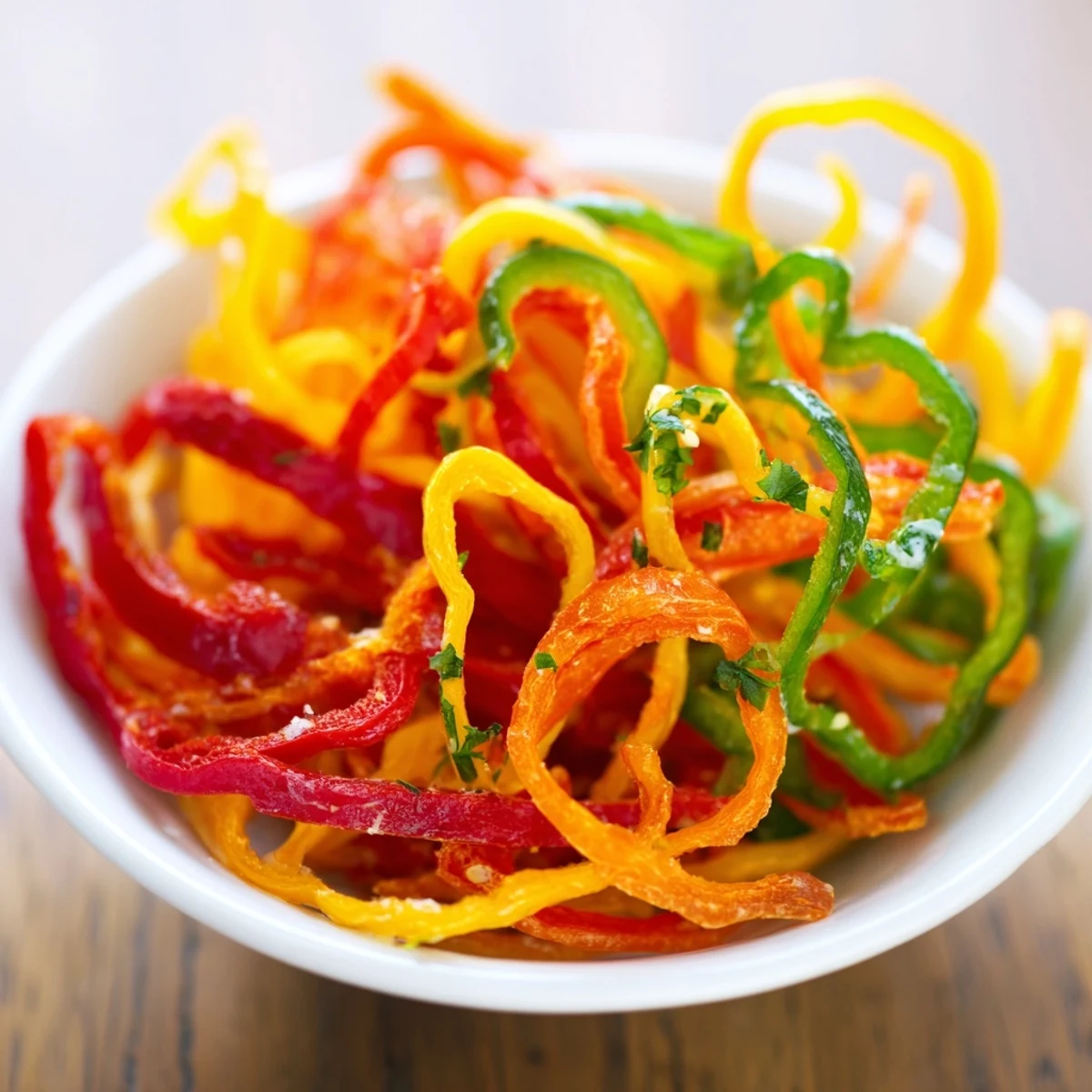 Bell Pepper Strips Yogurt Dip
