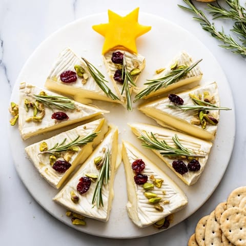 Simple Brie Triangle Cheese Tree