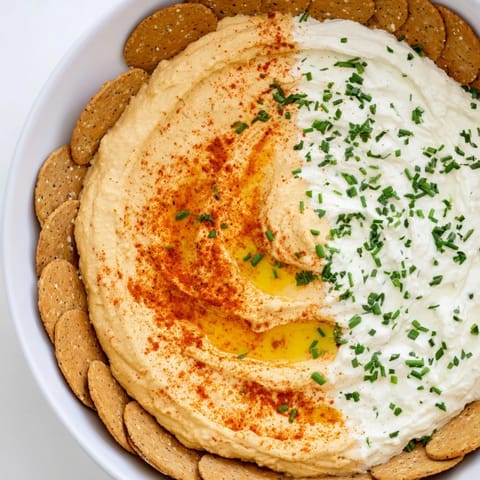 Two Dip Bowls Cracker Divide