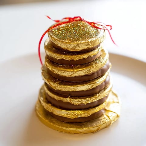 Chocolate Gold Coin Stack