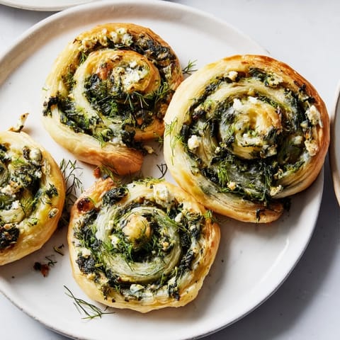 Savory Spinach Feta Pinwheels