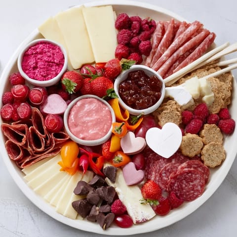 Heart Romance Charcuterie Board