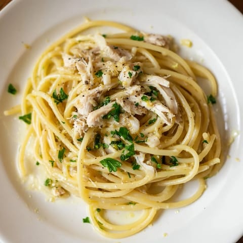 Garlic Butter Bucatini Chicken