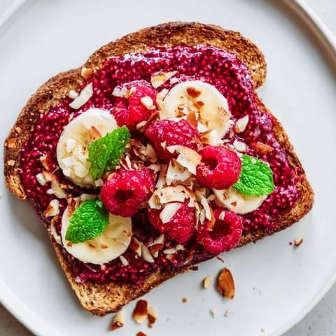Raspberry Chia Jam Toast