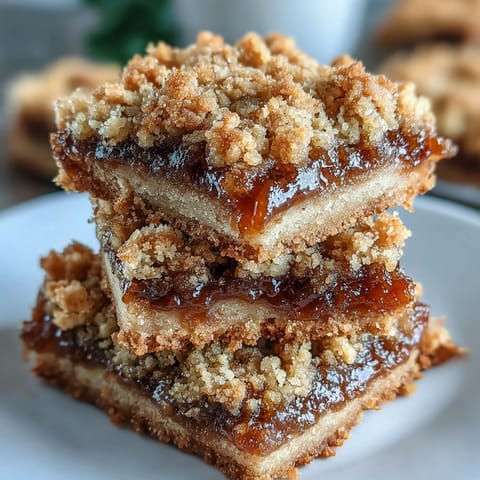 Freshly cut Guava Jam Bars reveal vibrant pink guava filling on a buttery cookie base.