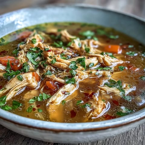 A pot of Anti-Inflammatory Turmeric Chicken Soup simmering on the stove with a wooden spoon, spinach, and coconut milk added.