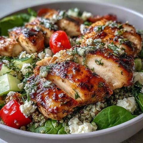 Lemon Herb Grilled Chicken Salad