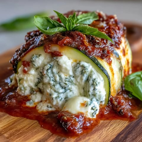 Keto Zucchini Lasagna Roll-Ups