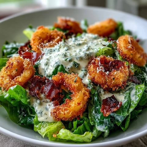 Celery Caesar Salad with Crunchy Croutons and Parmesan: Crisp celery and romaine tossed in creamy Caesar dressing, topped with golden croutons and shaved Parmesan.