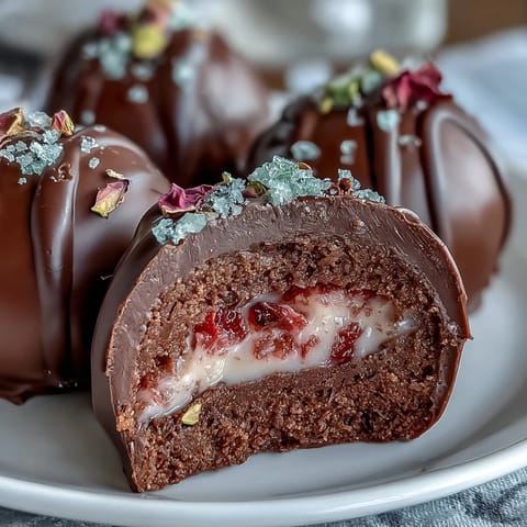 Dubai-Style Strawberry Truffles