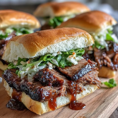 BBQ Baby Shower Brisket Sliders