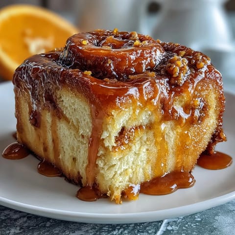 Fluffy overnight orange rolls bursting with fresh orange zest and a sweet citrus glaze, perfect for a cozy breakfast or brunch.