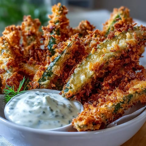 Crispy air fryer pickle fries with vibrant spicy mayo, an irresistible appetizer.