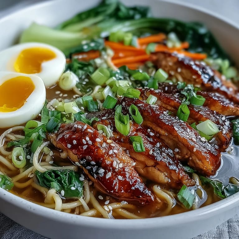 Serving Healthy Miso Chicken Noodle Bowls with vibrant vegetables, fresh herbs, and a savory miso broth ready for a cozy dinner.