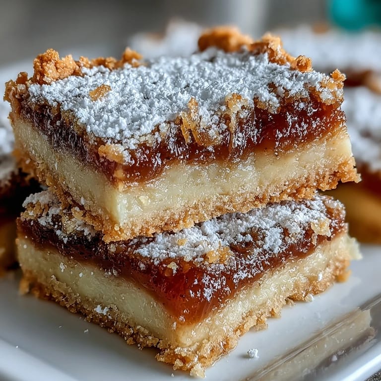 Glazed Earl Grey Tea, Guava, and Lemon Bars served with iced tea for a sweet afternoon treat.