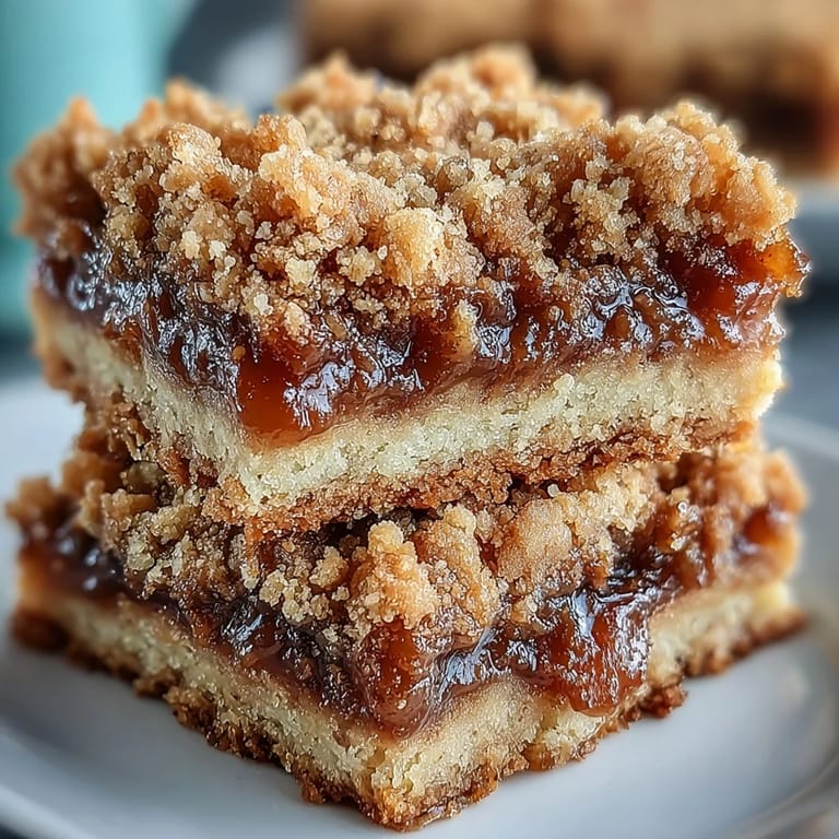 Homemade Guava Jam Bars served warm, with a scoop of vanilla ice cream melting on top.
