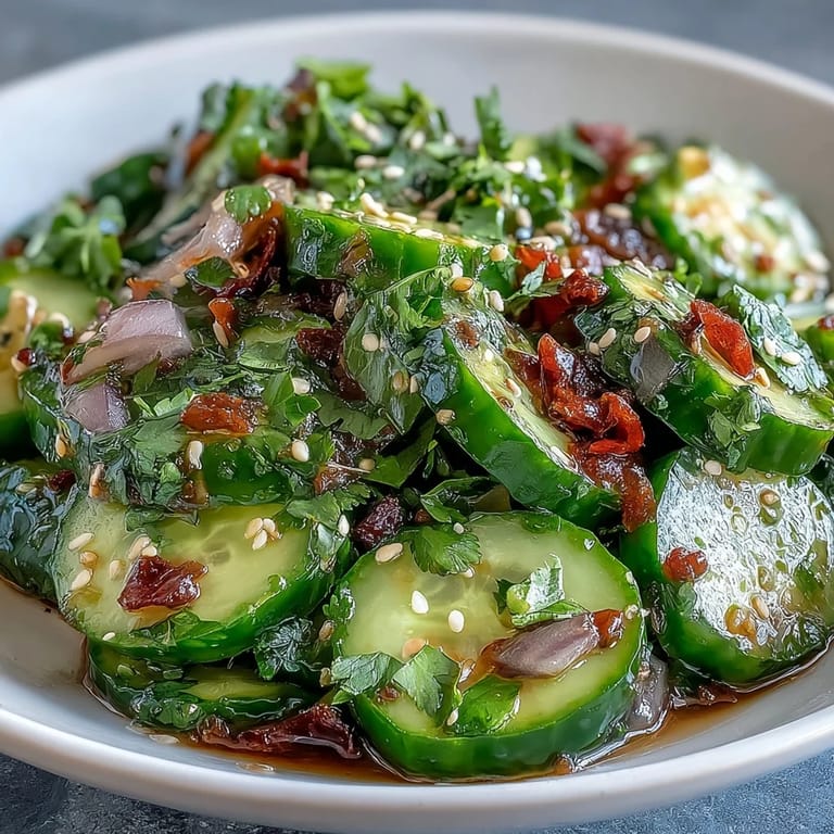 This easy chilli-lime cucumber salad features crunchy cucumbers, aromatic cilantro, and a bold lime-chili dressing, perfect for light meals or barbecues.