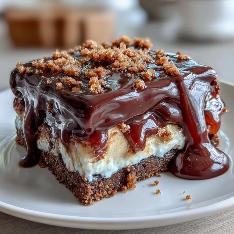 Sweet apple slices dipped in rich chocolate, layered with crunchy graham cracker crumbs, and finished with a marshmallow drizzle.