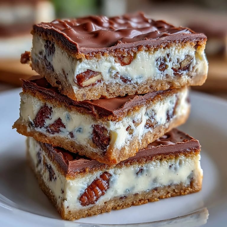 2. Decadent dessert bars featuring clotted cream and white chocolate, delivering a creamy, melt-in-your-mouth texture perfect for any sweet craving.  