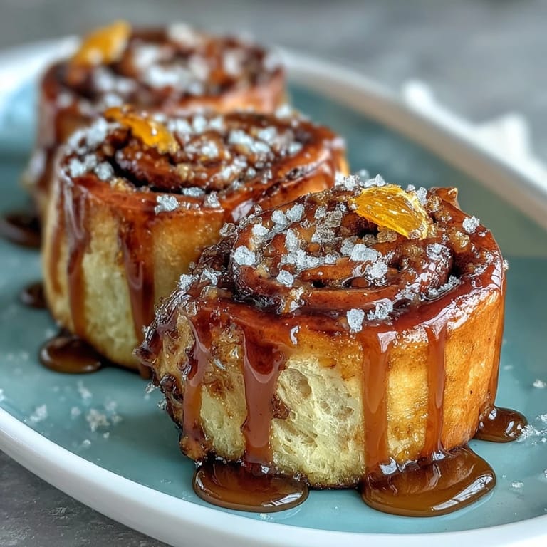 Golden-brown rolls infused with zesty orange aroma, drizzled with a tangy orange glaze, and ready to enjoy after an overnight rise.
