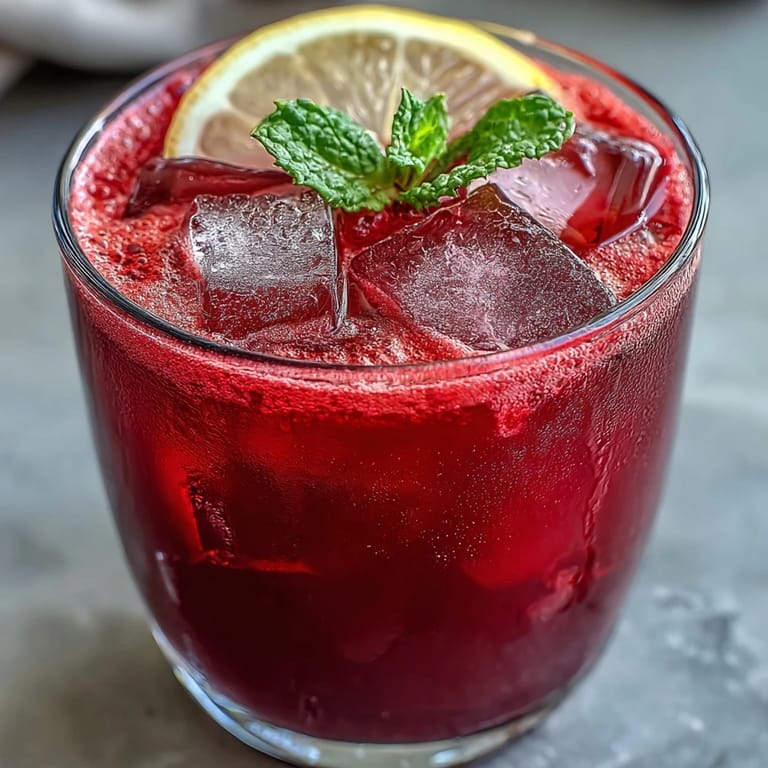 Sweet and tart natural pink lemonade using beet juice, ready for a sunny day.