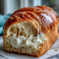 Soft and fluffy Japanese milk bread loaf with golden crust, perfect for sandwiches or toast.  